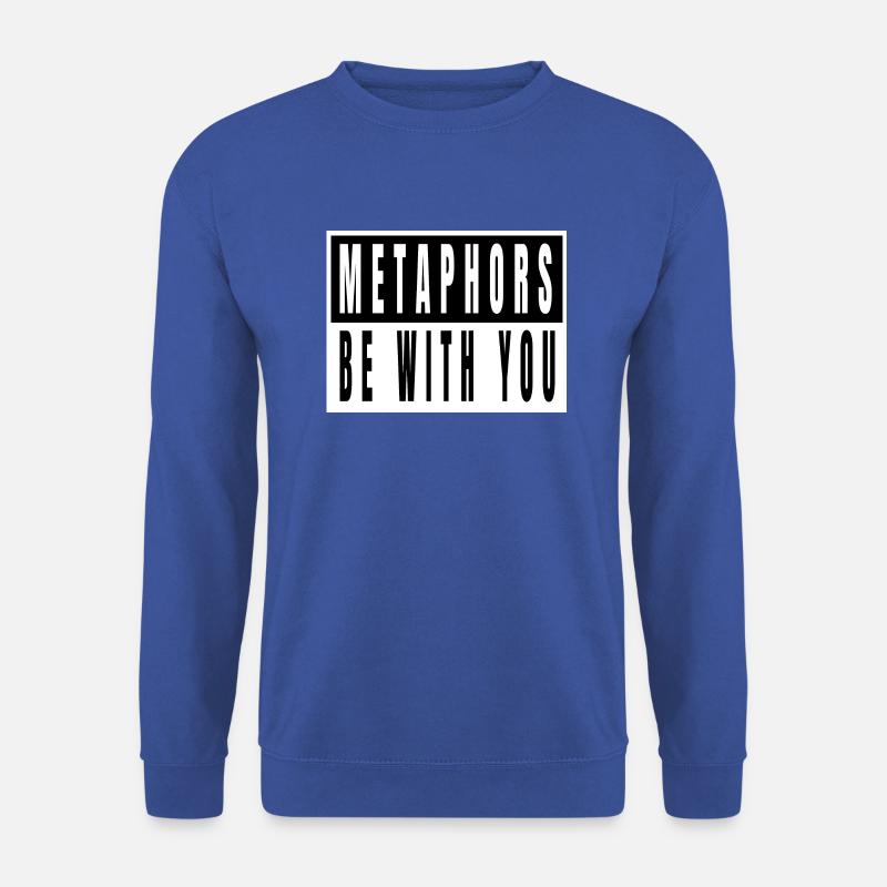 writing book lover creativewriting coffeecups - Unisex Pullover - Royalblau