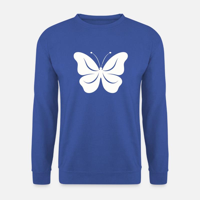 Der einfache Schmetterling - Unisex Pullover - Royalblau