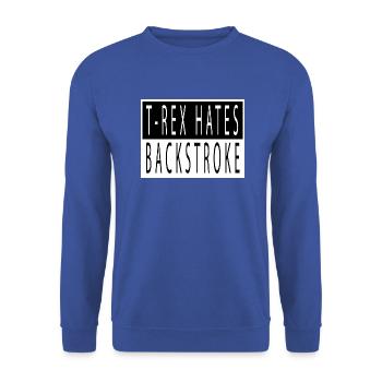 Eau née en 2004 sport brachiosaure motard - Sweat-shirt Unisexe - bleu royal - Devant - Alina (178cm) & Michal (187cm)