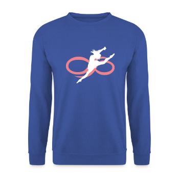 Dancing Dance Music - Unisex Pullover - Royalblau - Vorne - Alina (178cm) & Michal (187cm)
