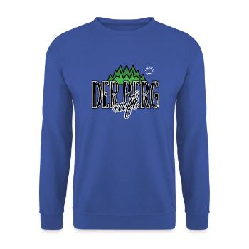 Der Berg ruft - Unisex Pullover - Royalblau - Vorne - Alina (178cm) & Michal (187cm)