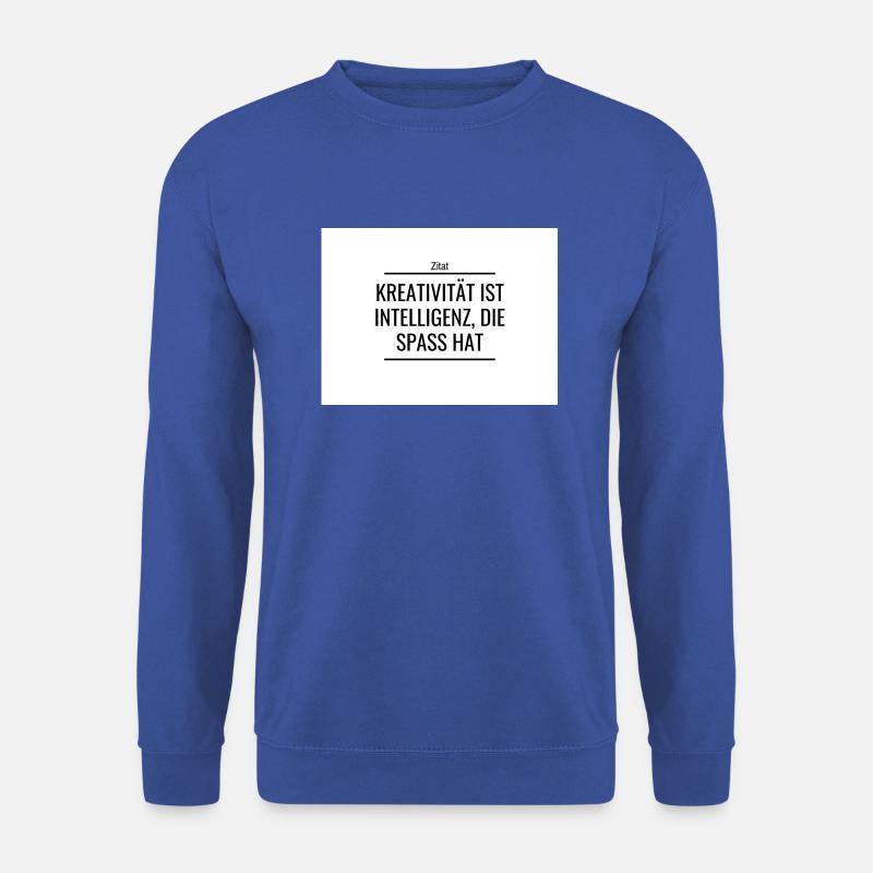presentie Zitat - Unisex Pullover - Royalblau