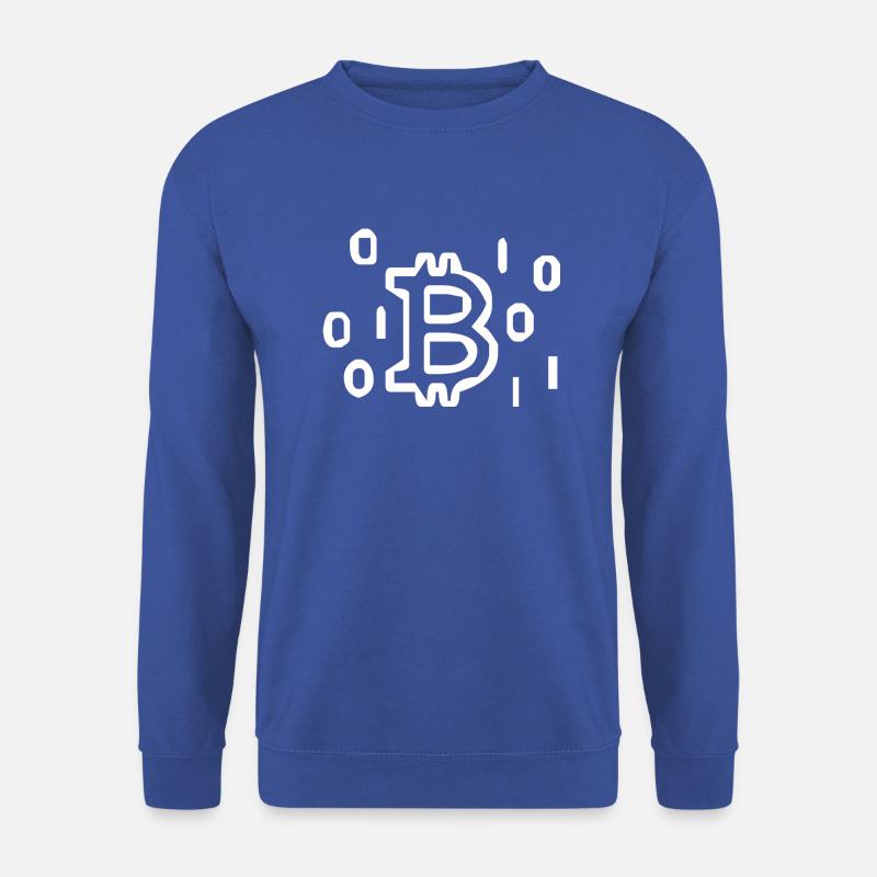 Bitcoin binary - Unisex Sweatshirt - royal blue