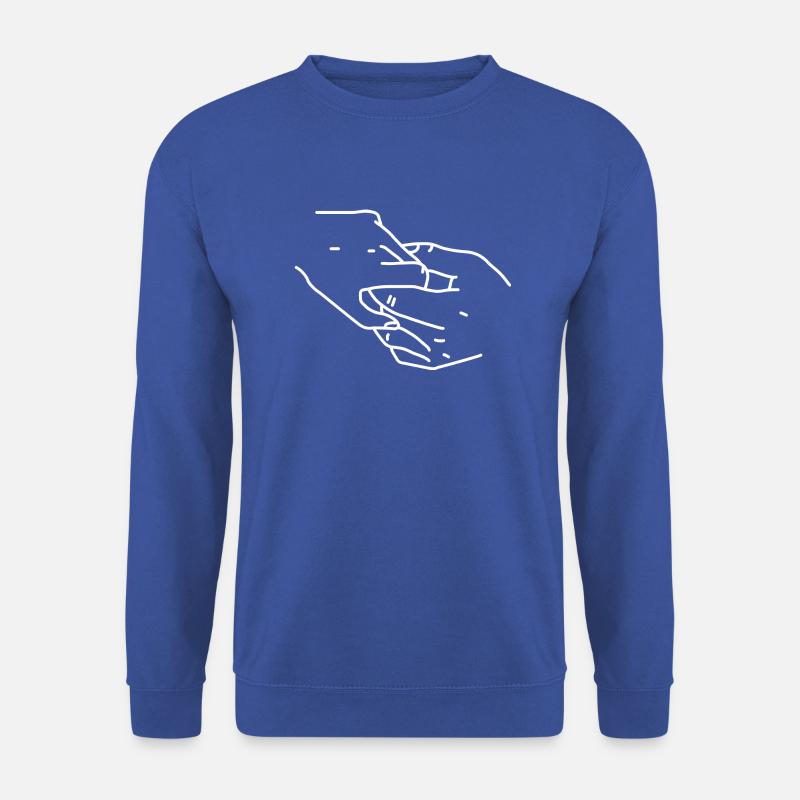 Main dans la main - Sweat-shirt Unisexe - bleu royal