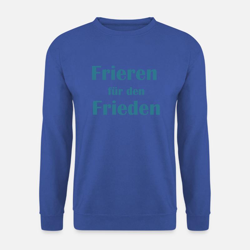 Frieren für den Frieden - Unisex Pullover - Royalblau