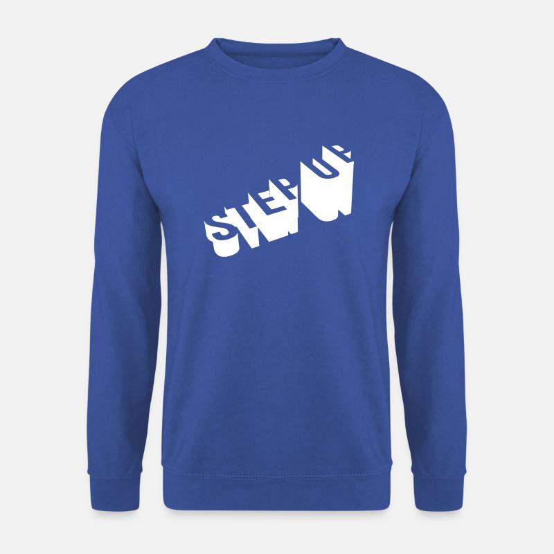 step up bold text design - Unisex Sweatshirt - royal blue