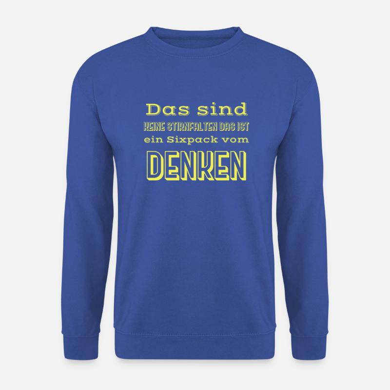 witzige sprüche sixpack - Unisex Pullover - Royalblau