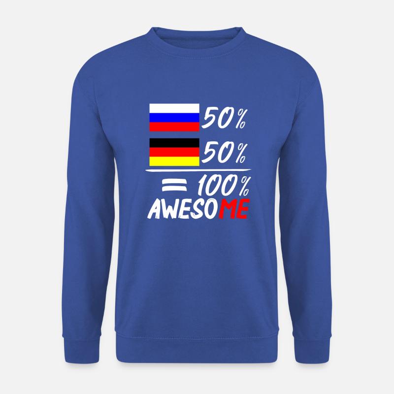 50% Russisch 50% Deutsch - Unisex Pullover - Royalblau