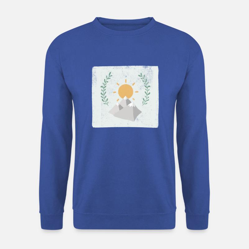 Berge und Sonne - Unisex Pullover - Royalblau
