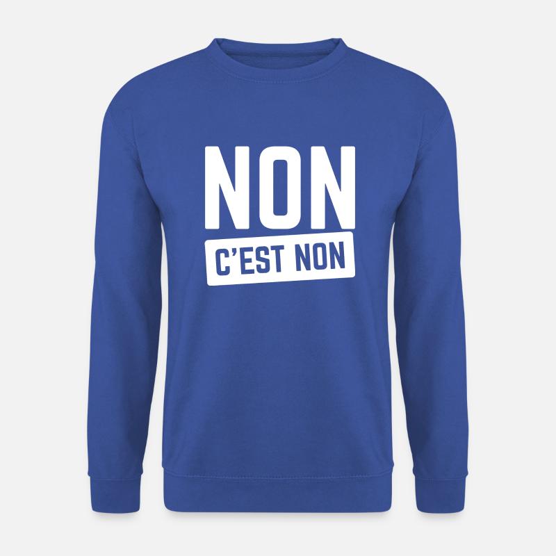 Nein, nein. - Unisex Pullover - Royalblau