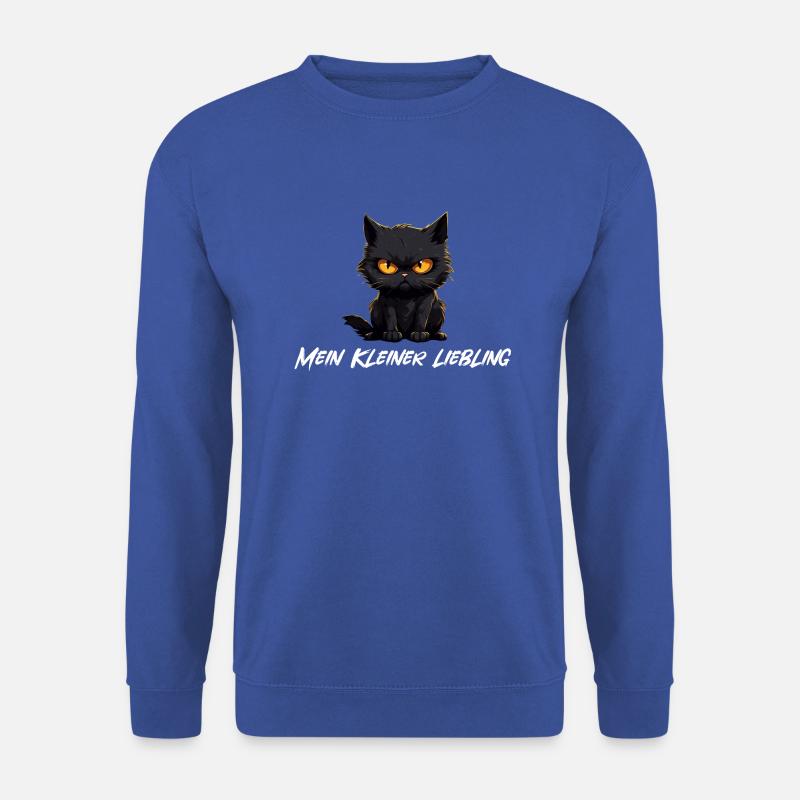 Schwarze Katze mein kleiner Liebling - Unisex Pullover - Royalblau