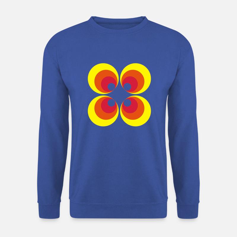 retro_kreise - Unisex Pullover - Royalblau