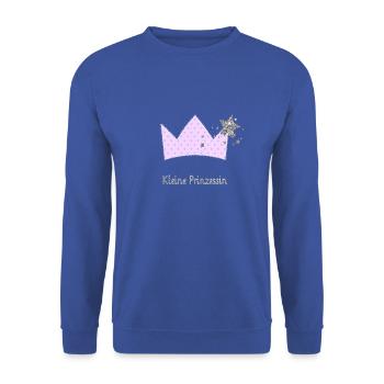 kleineprinzessin - Unisex Pullover - Royalblau - Vorne - Alina (178cm) & Michal (187cm)