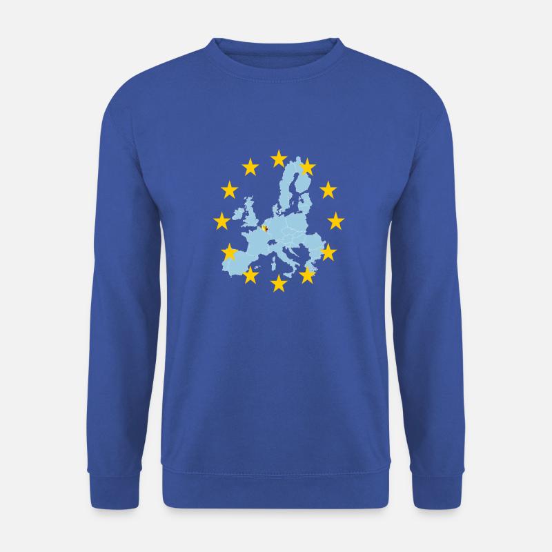 EU Belgium (EU Belgien) - Unisex Pullover - Royalblau