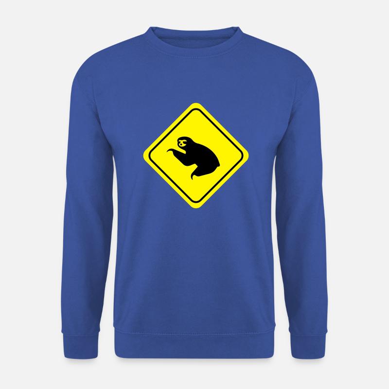 Sloth Warning - Unisex Sweatshirt - royal blue