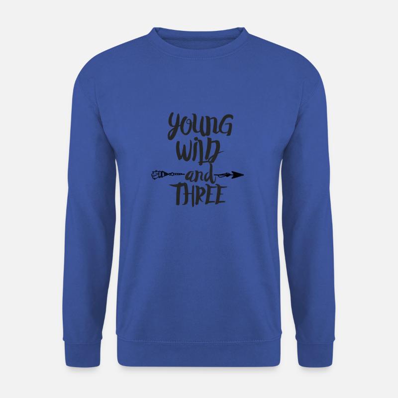 Young wild and three - Unisex Pullover - Royalblau