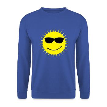 sun - Sweat-shirt Unisexe - bleu royal - Devant - Alina (178cm) & Michal (187cm)