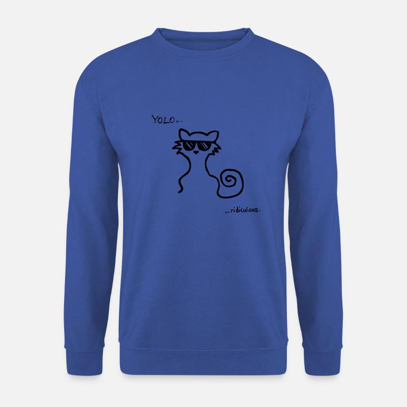 Yolo Cat - Unisex Pullover - Royalblau