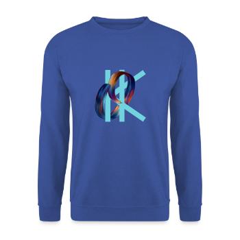 D'accord - Sweat-shirt Unisexe - bleu royal - Devant - Alina (178cm) & Michal (187cm)