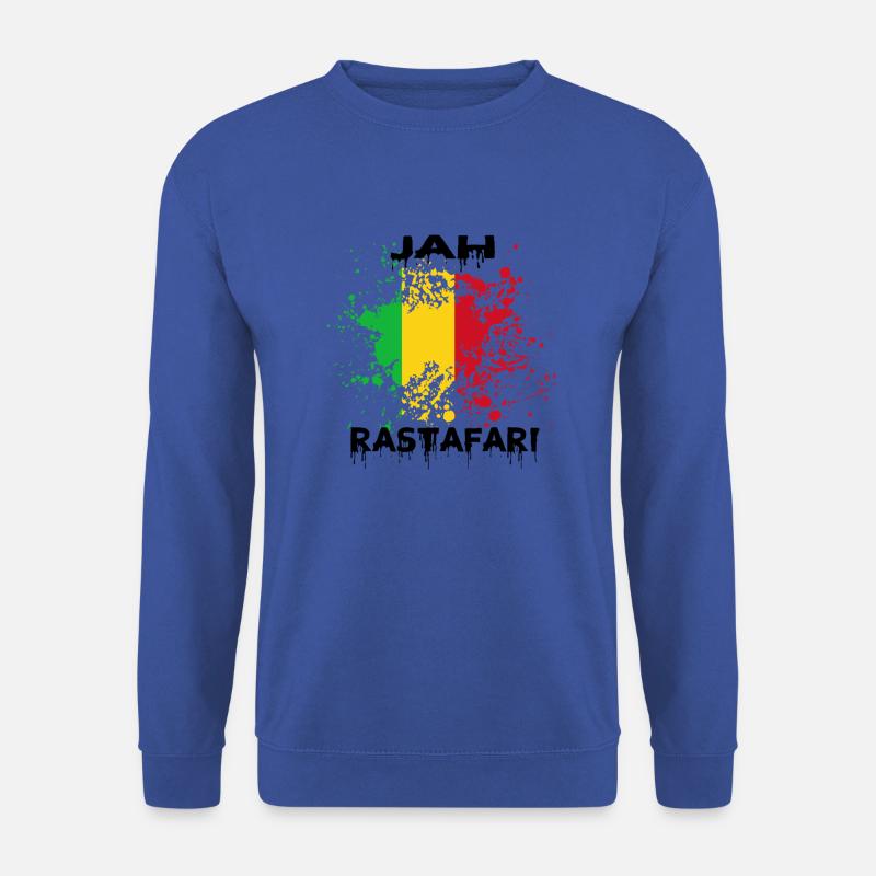 JAH RASTAFARI - Unisex Pullover - Royalblau