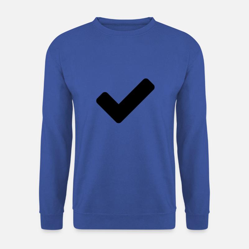 Check - Unisex Pullover - Royalblau