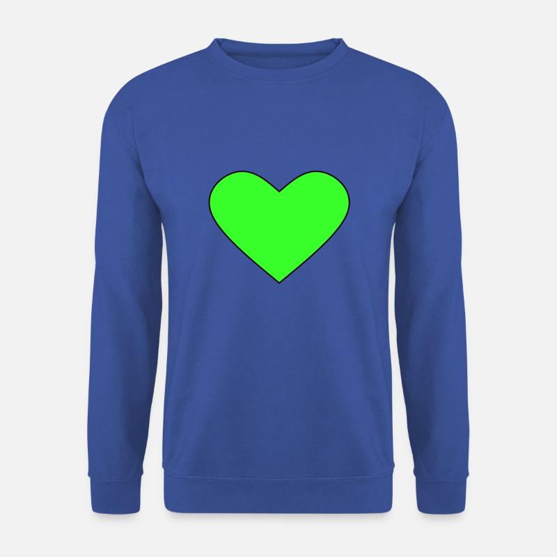 Grünes herz - Unisex Pullover - Royalblau