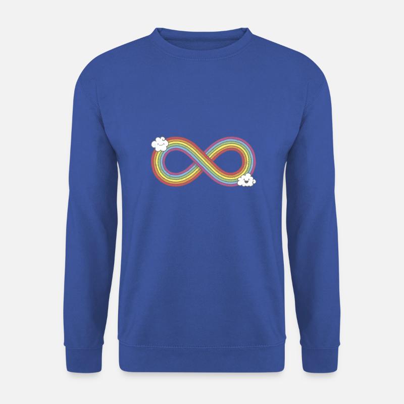 Infinity Rainbow - Unisex Pullover - Royalblau