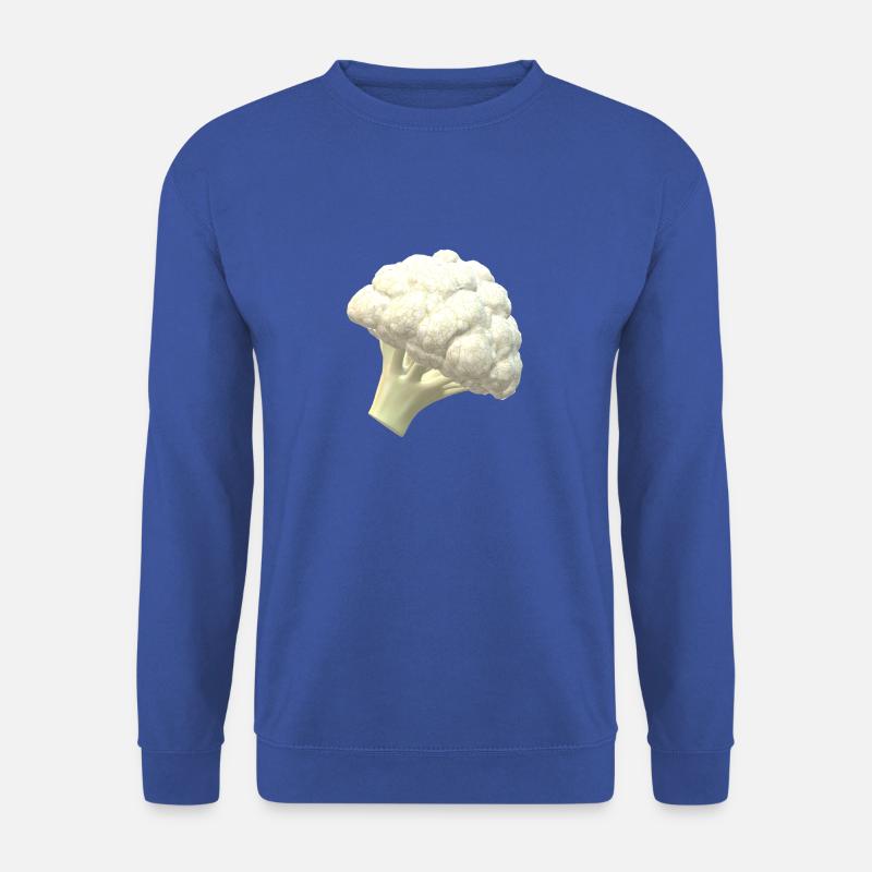 Ein weisser Blumenkohl - Unisex Pullover - Royalblau