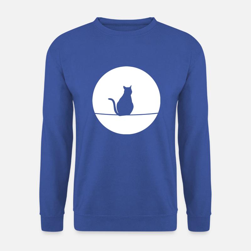 Cat in the moonlight - Unisex Sweatshirt - royal blue