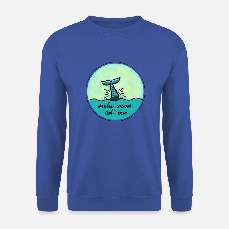Make waves not war - Unisex Sweatshirt - royal blue