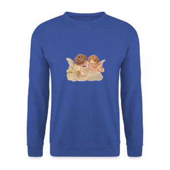 Engel Design - Sweat-shirt Unisexe - bleu royal - Devant - Alina (178cm) & Michal (187cm)