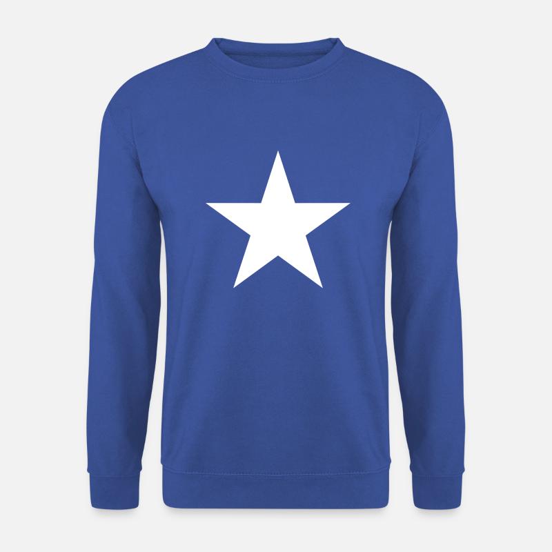 weißer Stern - Unisex Pullover - Royalblau