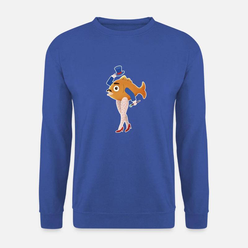 Fisch mit Beinen - Unisex Pullover - Royalblau