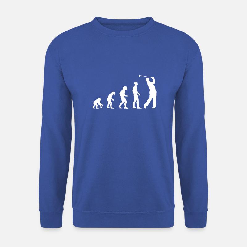 ÉVOLUTION DU GOLF - Sweat-shirt Unisexe - bleu royal