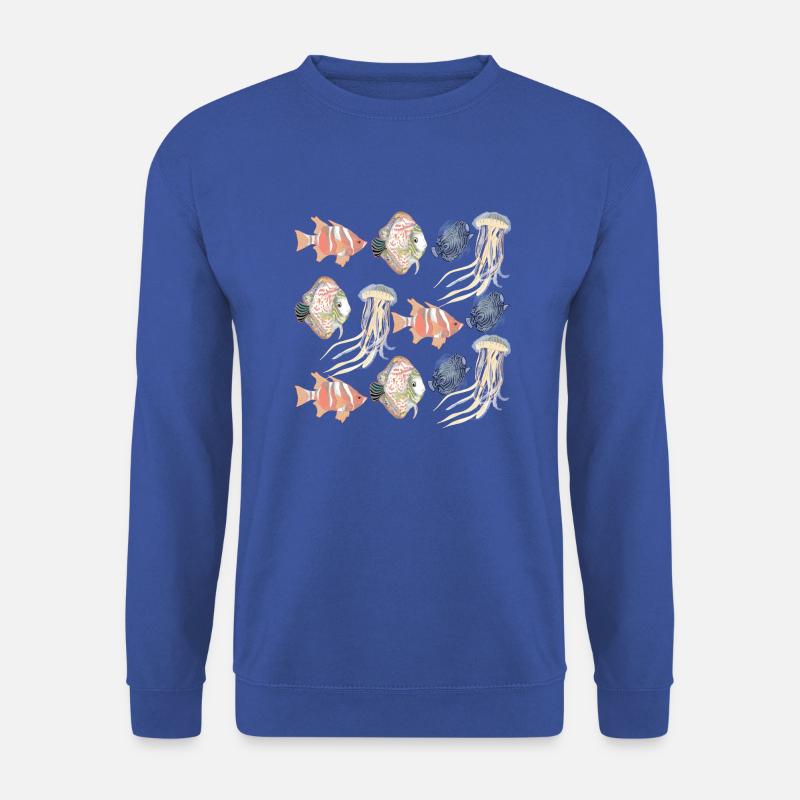 SEALIFE-MUSTER - Unisex Pullover - Royalblau