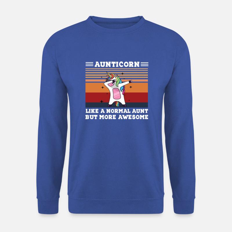 Aunticorn Like a Normal Aunt but more Awesome - Unisex Pullover - Royalblau