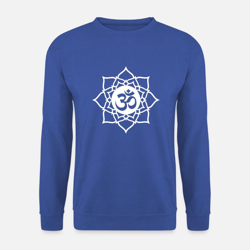 OM - Blume - Unisex Pullover - Royalblau
