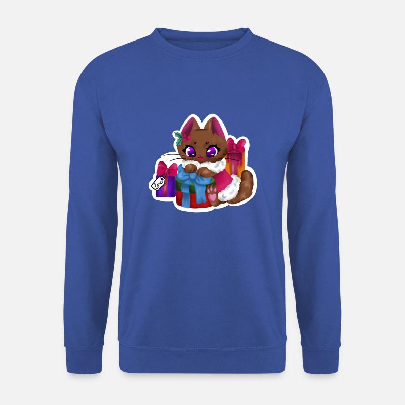 Present Cat🎁🐱 - Unisex Pullover - Royalblau