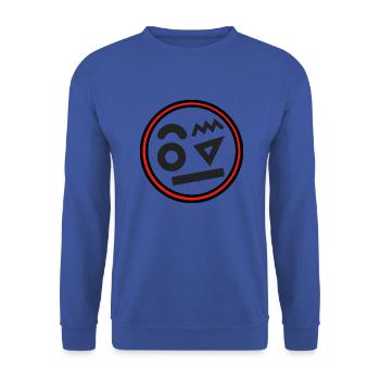 An der Spitze - Unisex Pullover - Royalblau - Vorne - Alina (178cm) & Michal (187cm)