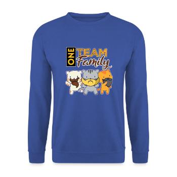 team familie katze bart bachelorette party asatru - Unisex Pullover - Royalblau - Vorne - Alina (178cm) & Michal (187cm)