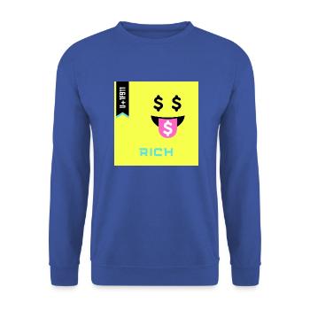 Emoji Day 2022 - Emoji Rich - Design A - Unisex Sweatshirt - royal blue - Front - Alina (178cm) & Michal (187cm)