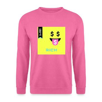 Journée Emoji 2022 - Emoji Rich - Design A - Sweat-shirt Unisexe - rose - Devant