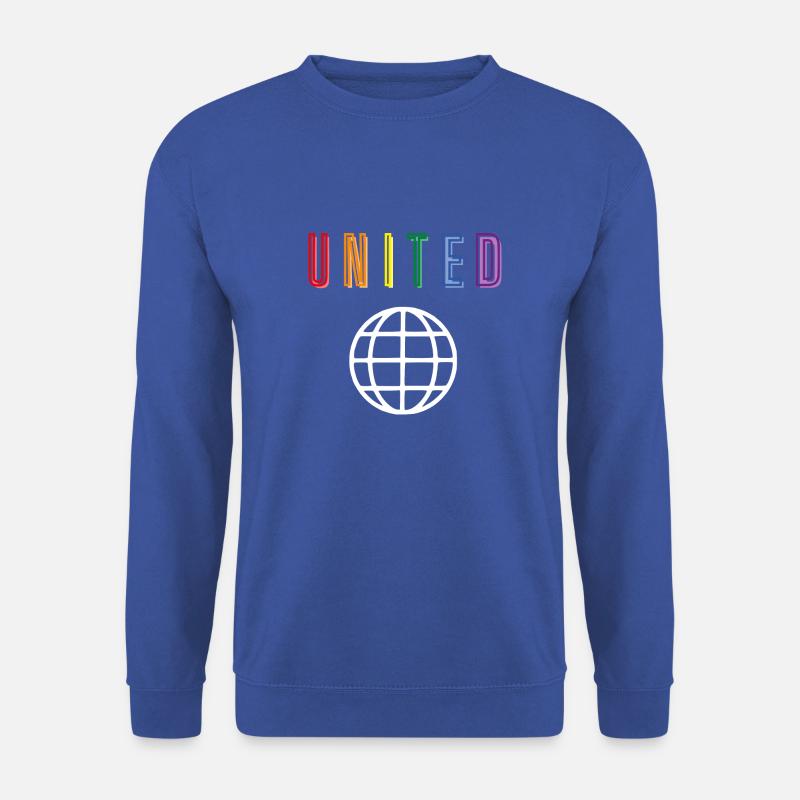 United - Splice - Front only - Unisex Pullover - Royalblau