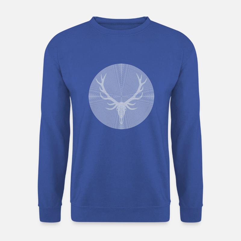 Hirsch - Unisex Pullover - Royalblau