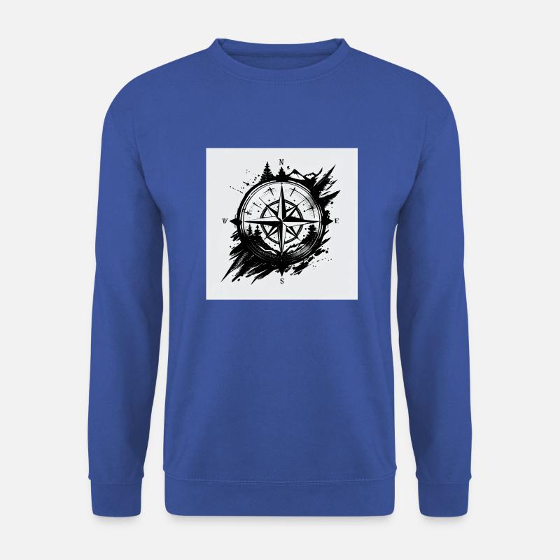 Der Kompass des Lebens - Unisex Pullover - Royalblau