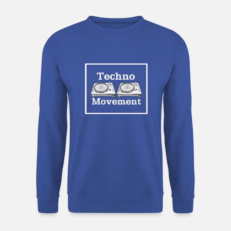 Techno Movement Grunge White - Unisex Sweatshirt - royal blue