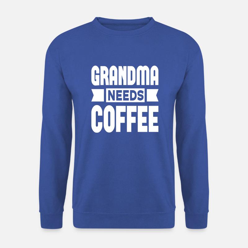 Grandma Needs Coffee - Unisex Pullover - Royalblau