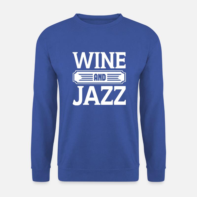 Wine And Jazz - Unisex Pullover - Royalblau
