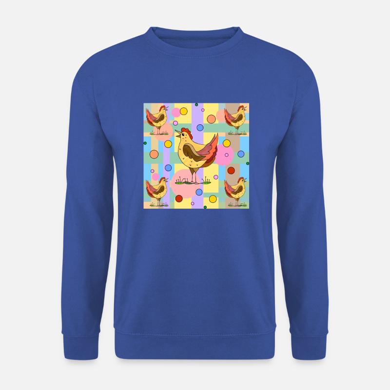 Hühner - Unisex Pullover - Royalblau