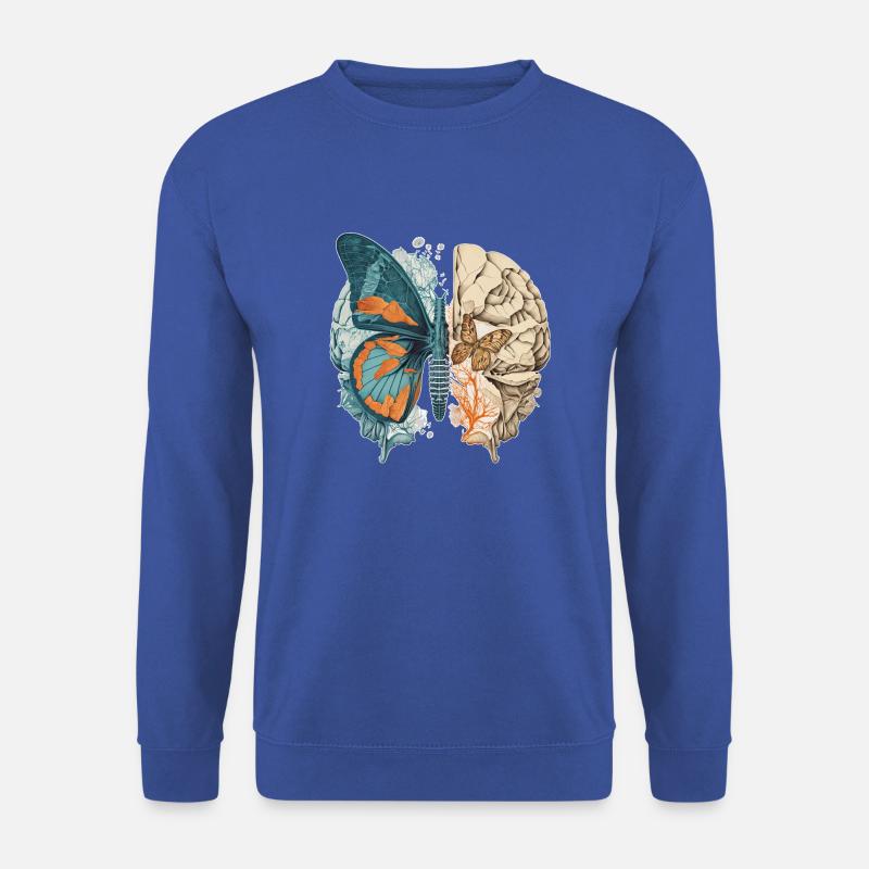Butterfly brain Ur-Tshirt - Unisex Pullover - Royalblau